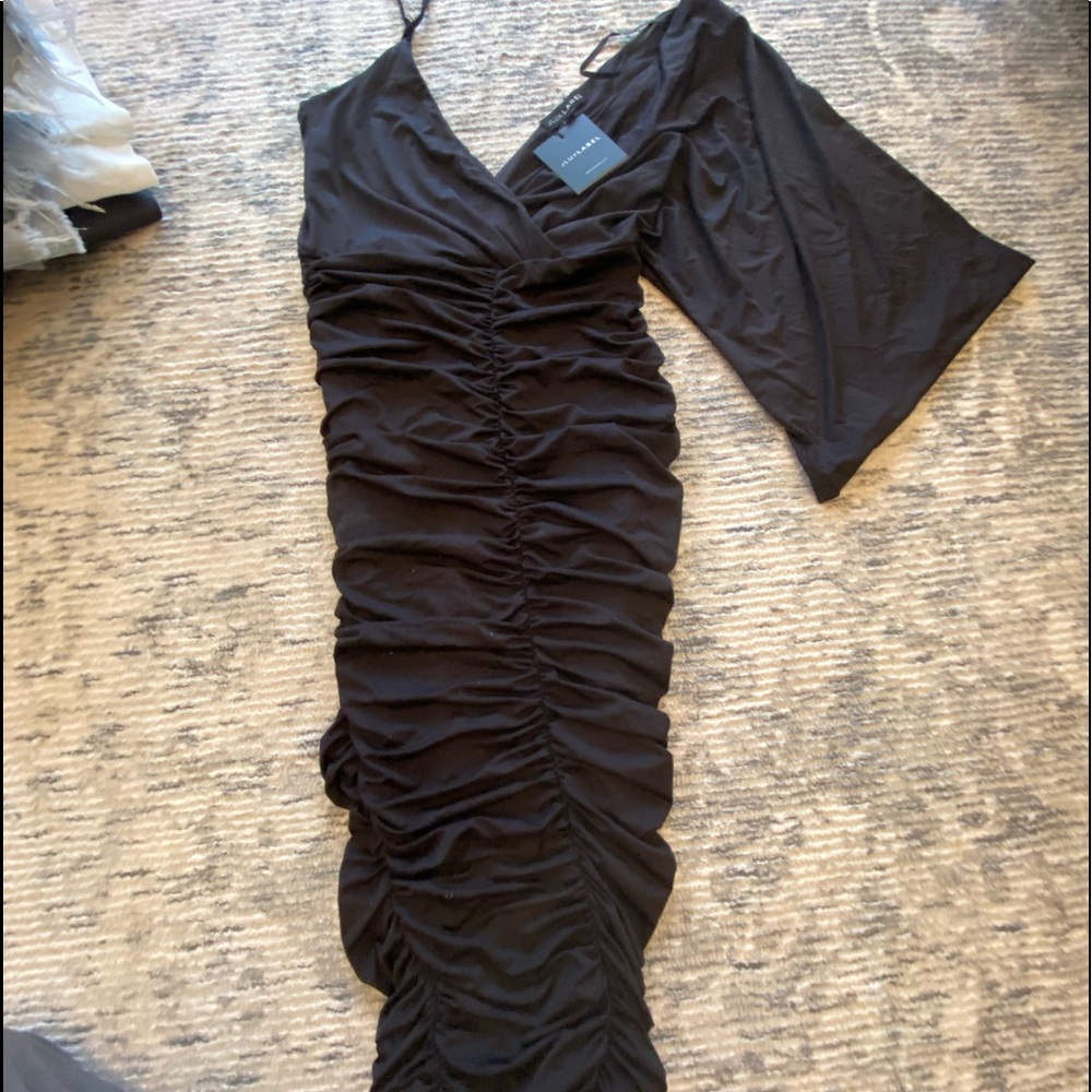 Slinky little black dress